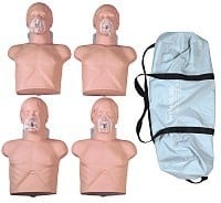 Lot de 4 mannequins adultes avec sac de transport 100-2145Nasco