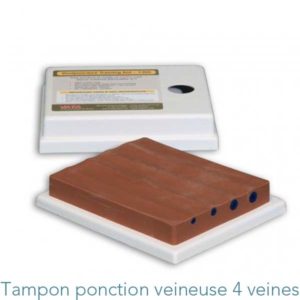 Tampon de ponction veineuse noir 4 veines AV1355VATA