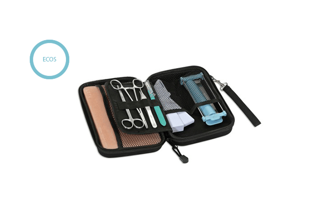 Kit de pratique de suture standard pour la médecine – Grand tampon de suture  en silicone avec plaies prédécoupées et kit d'outils de suture –  Utilisation de démonstration et d'éducation uniquement 